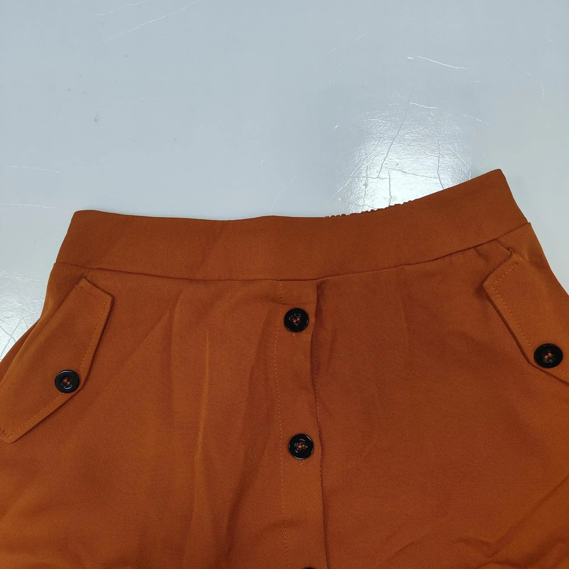 Spring Summer New Women's Clothing Elegant Solid Color Casual Short Top Single Breasted Skirt Fashion Set