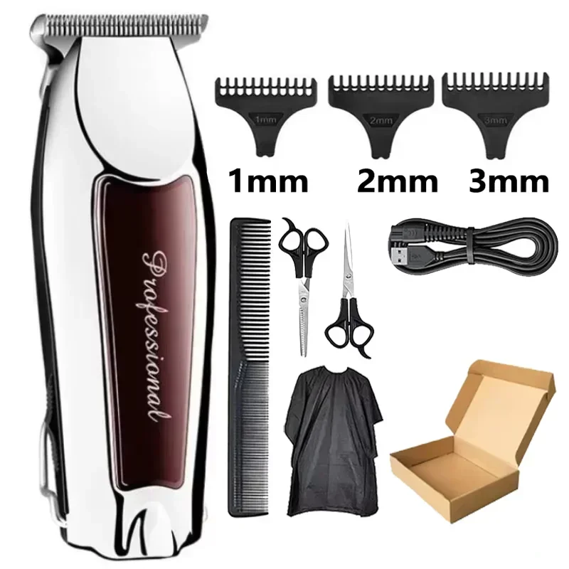 Hair Clipper Cordless Hair Cutting Machine Electric Hair Clipper Professional Haircut Barber DLC Blade Trimmer for Men Clippers