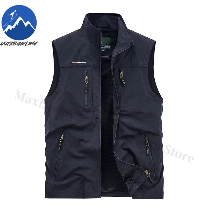 Sleeveless Jacket Vest Men Summer Cargo Climbing Hunting Waistcoat Club Photographer Fishing Vests Camping Working Clothes