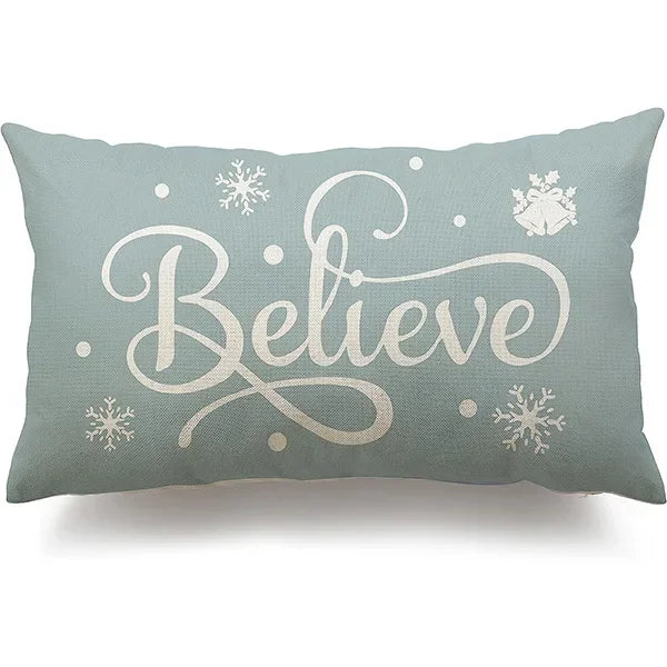 Christmas Linen Pillowcase – Cozy, Festive & Double-Sided Design