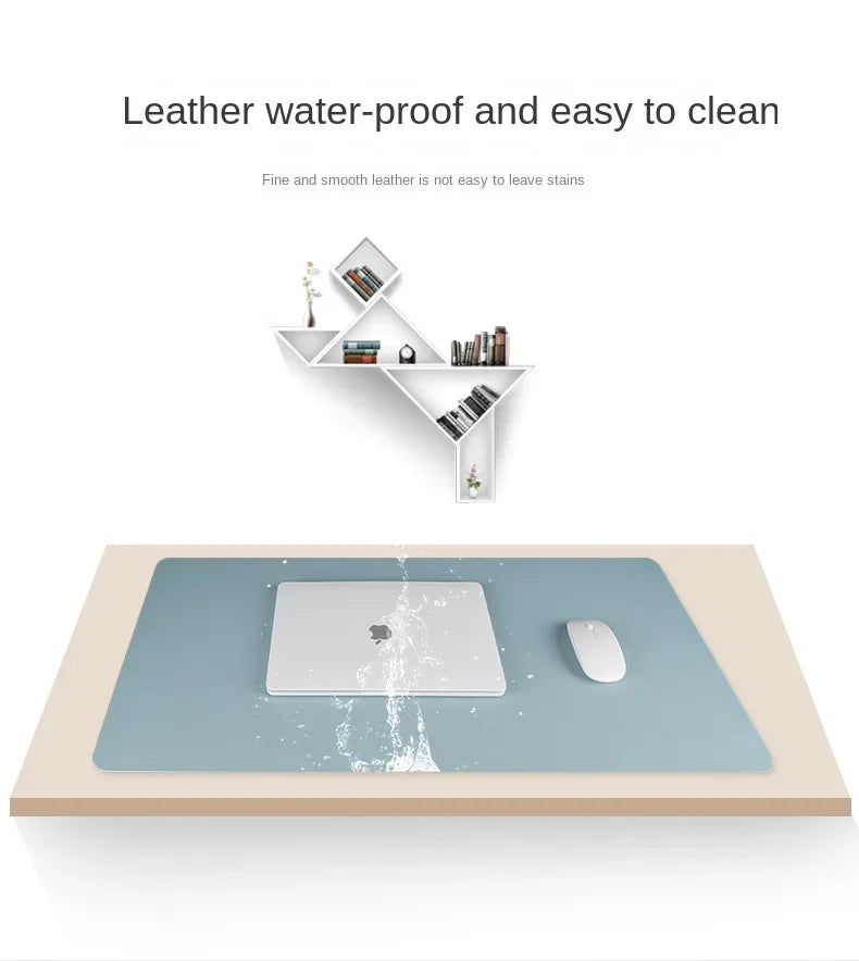 1 alfombrilla protectora de escritorio de gran tamaño 600*300mm, alfombrilla de ratón de cuero PU impermeable, alfombrilla de escritorio para teclado, alfombrilla de ratón para juegos
