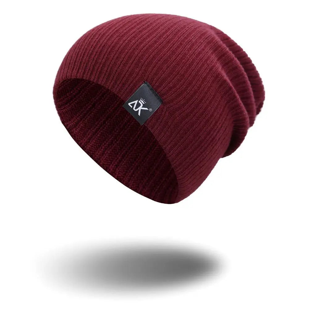 High Quality Woman/Men Solid Cute Warmer Bonnet Winter Autumn Hats Female Beanie Caps Knitted Beanies