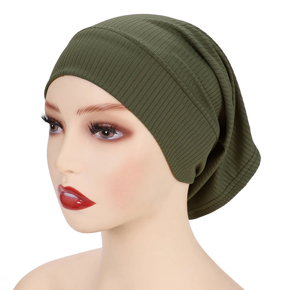 Ribbed Inner Hijab Cap