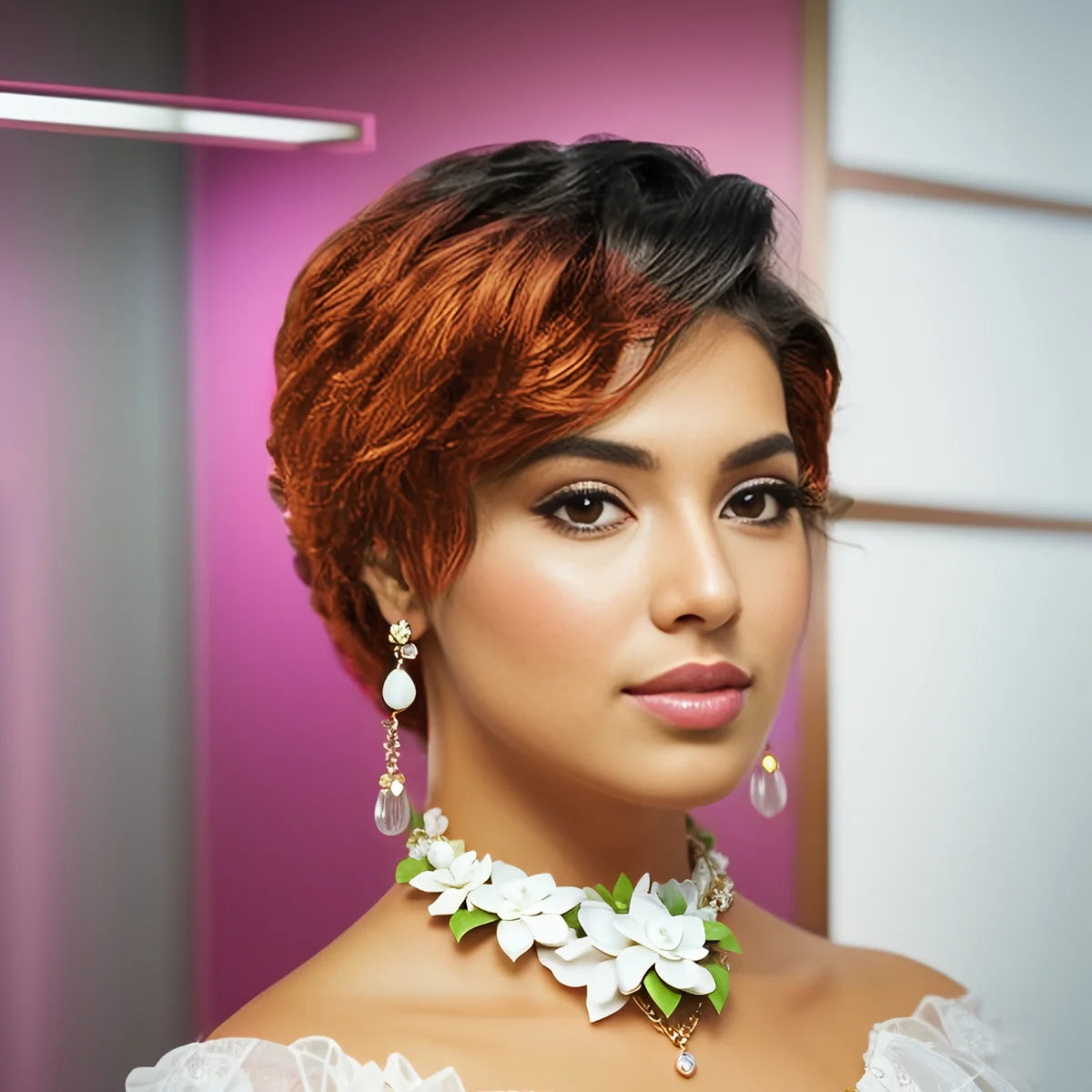 3x4 Lace Front Curly Pixie Cut Wig – Pre-Plucked Human Hair