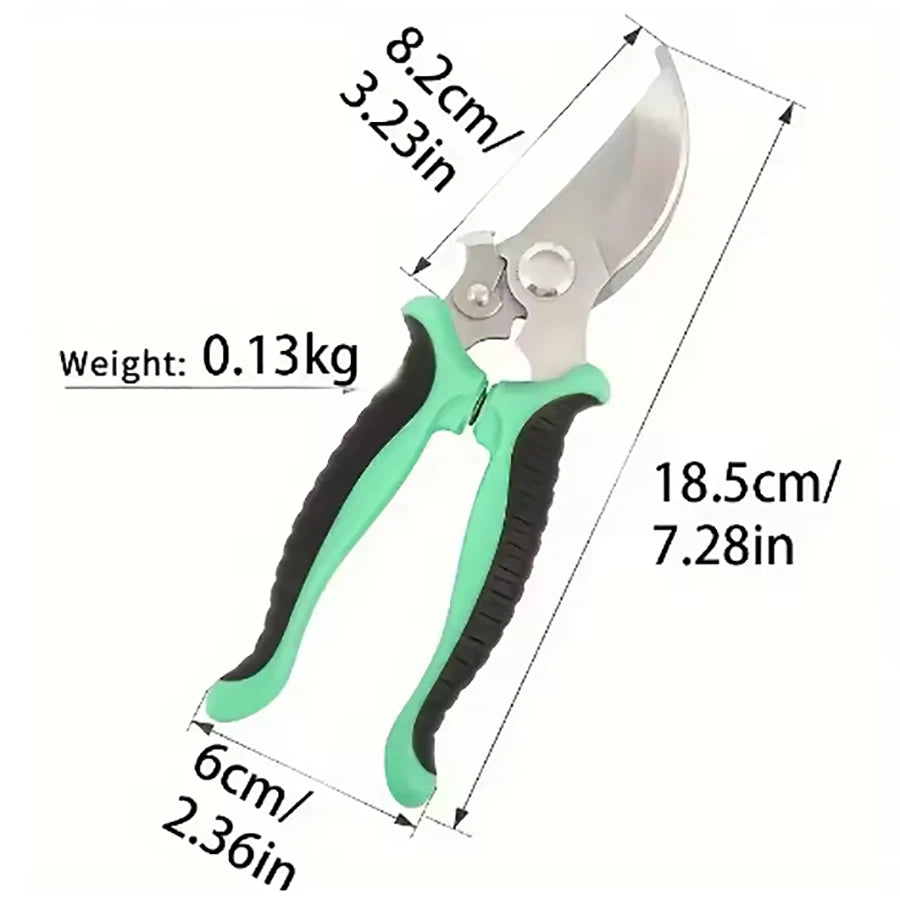 Gardening pruning shears - Professional sharp over-the-bridge pruning shears - Tree pruning tools - Manual pruning shears - Gard