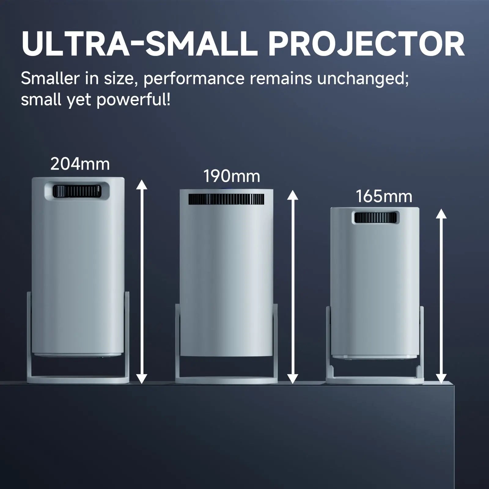 Smart Projector 4K Android 14 Projector Supports 1080p HD Video WiFi 6 BT5.0 Native 720p Home Theater Outdoor Portable Projector