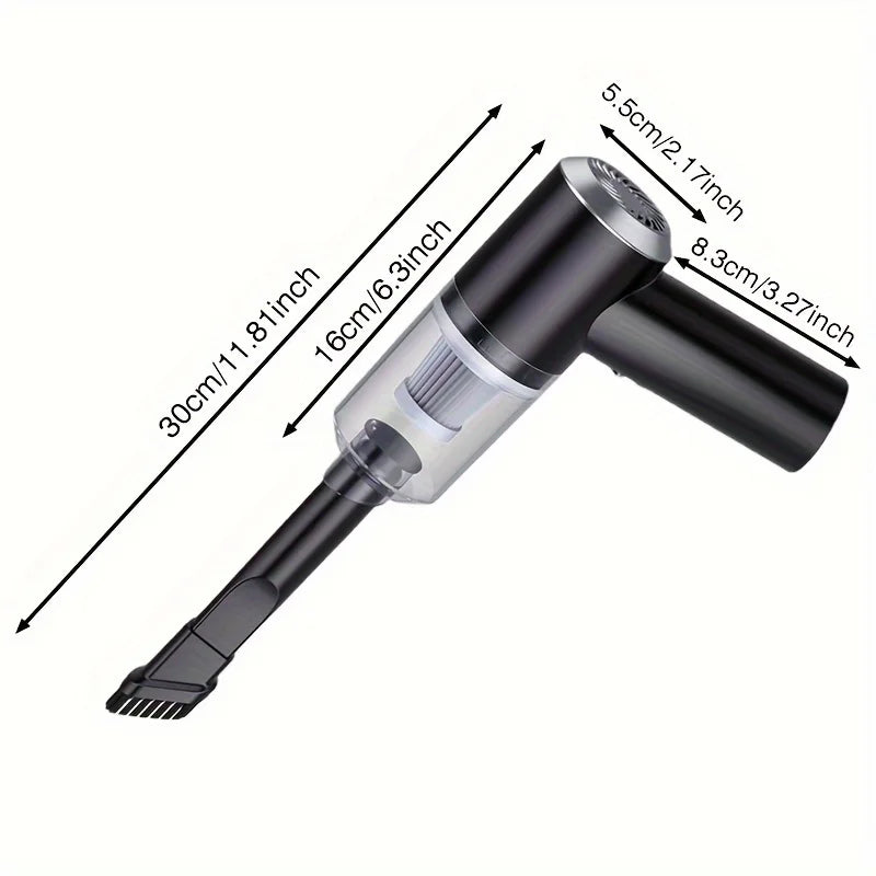 Mini aspirateur sans fil – Aspiration puissante et rechargeable pour la maison, la voiture et l'ordinateur