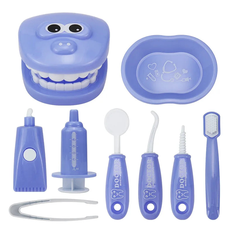 Jouets Montessori pour enfants, interaction parent-enfant pour filles et garçons, dentiste, vérification des dents, modèle de médecin, jeu de rôle, jouet d'apprentissage pour bébé et enfant