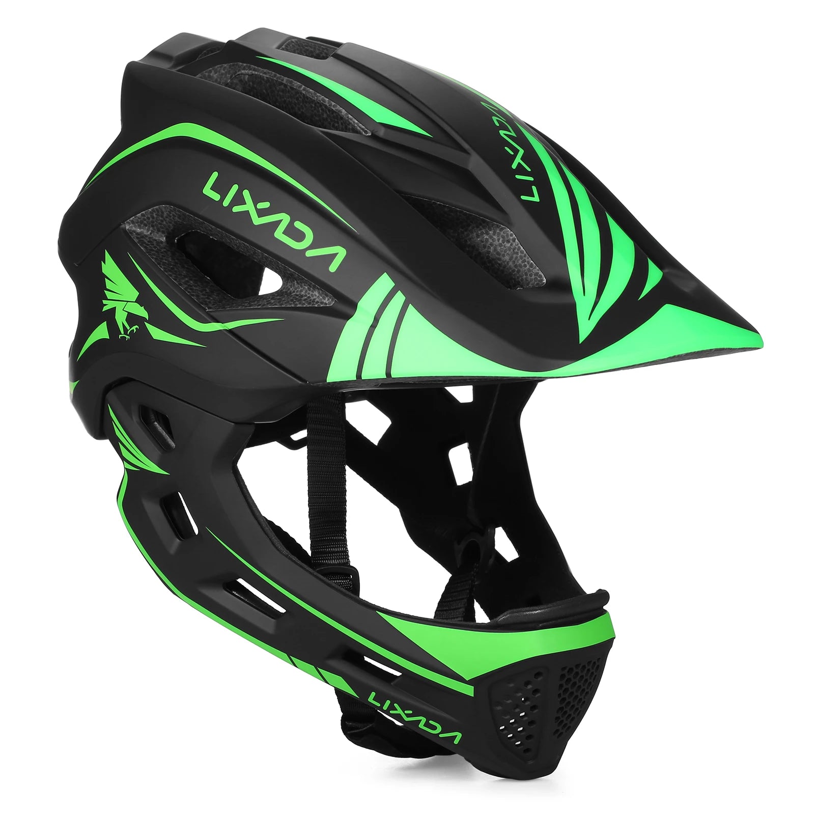 Kids Detachable Full Face Helmet Children Sports Safety Bike Helmet Protective Gear Cycling Skateboarding Roller Skating Scooter