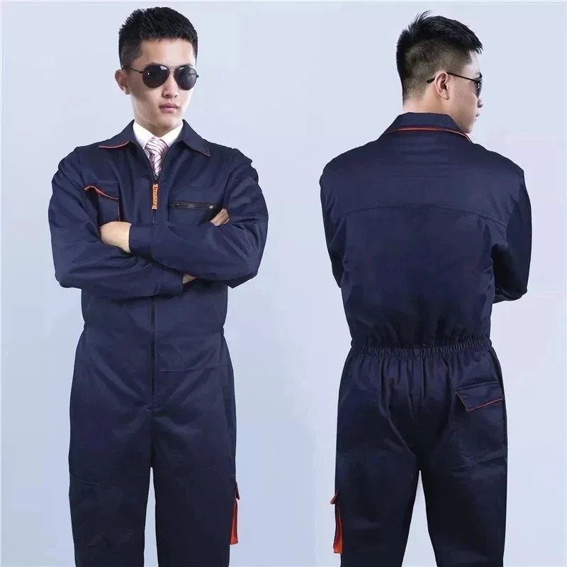 Work clothes for men and women, welding clothes, automotive repair workshop technicians, plus size clothing