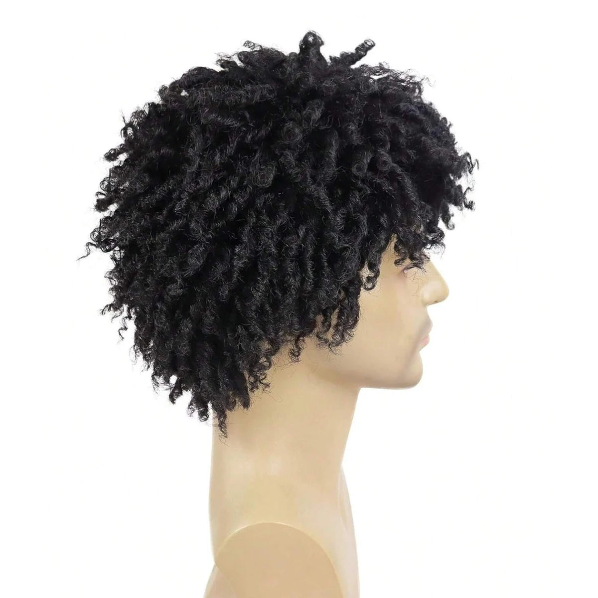 Dreadlock Wig Male Short Braided Wigs Dreads Men Guys Short Synthetic Afro Twist Faux Locs Braid Wig