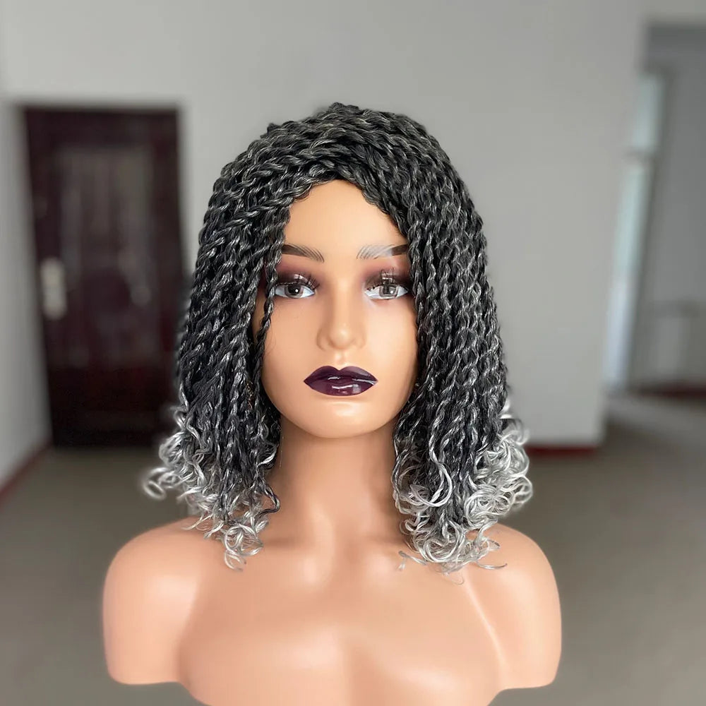 Peluca Bob Trenzada Ombré