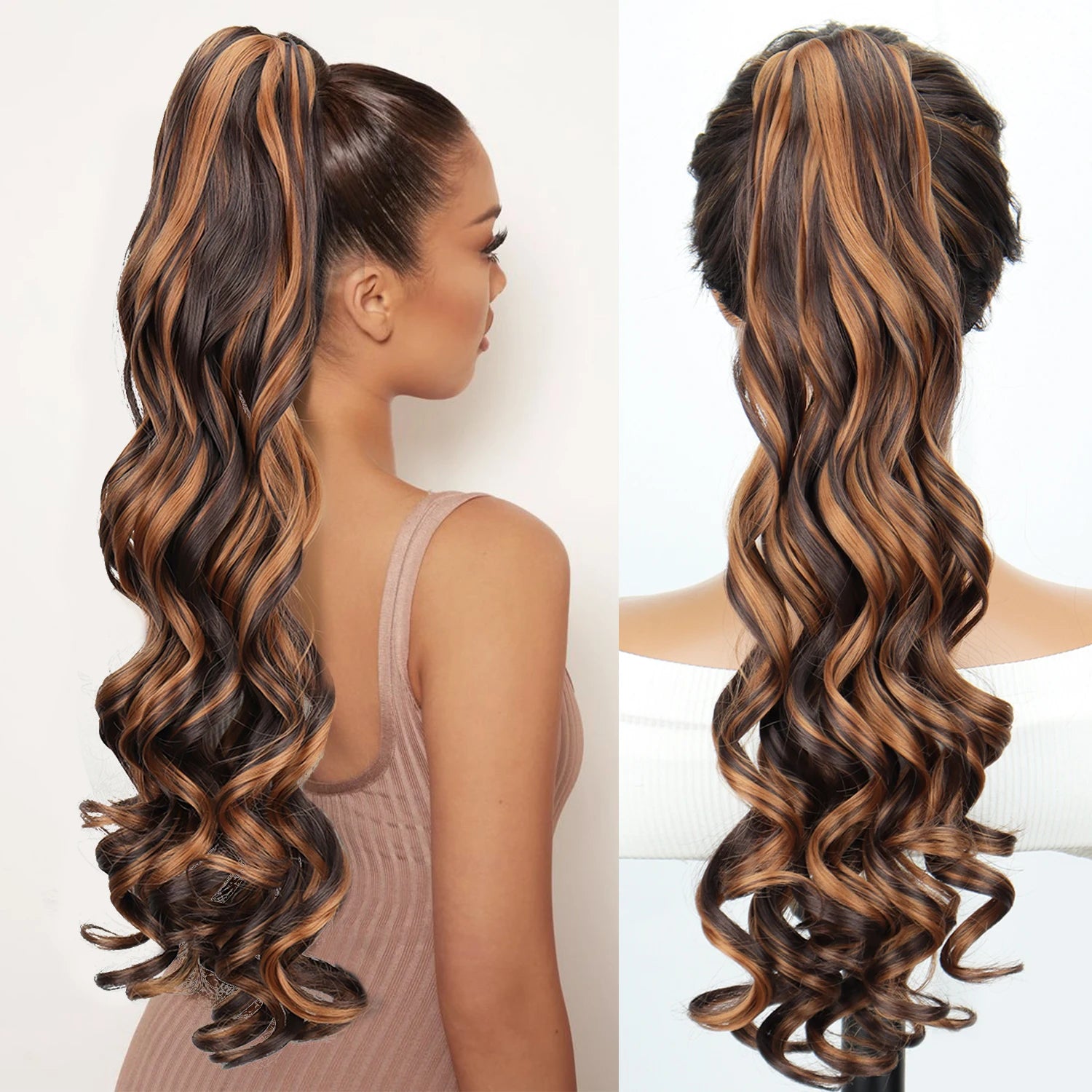 Curly Claw Clip Ponytail