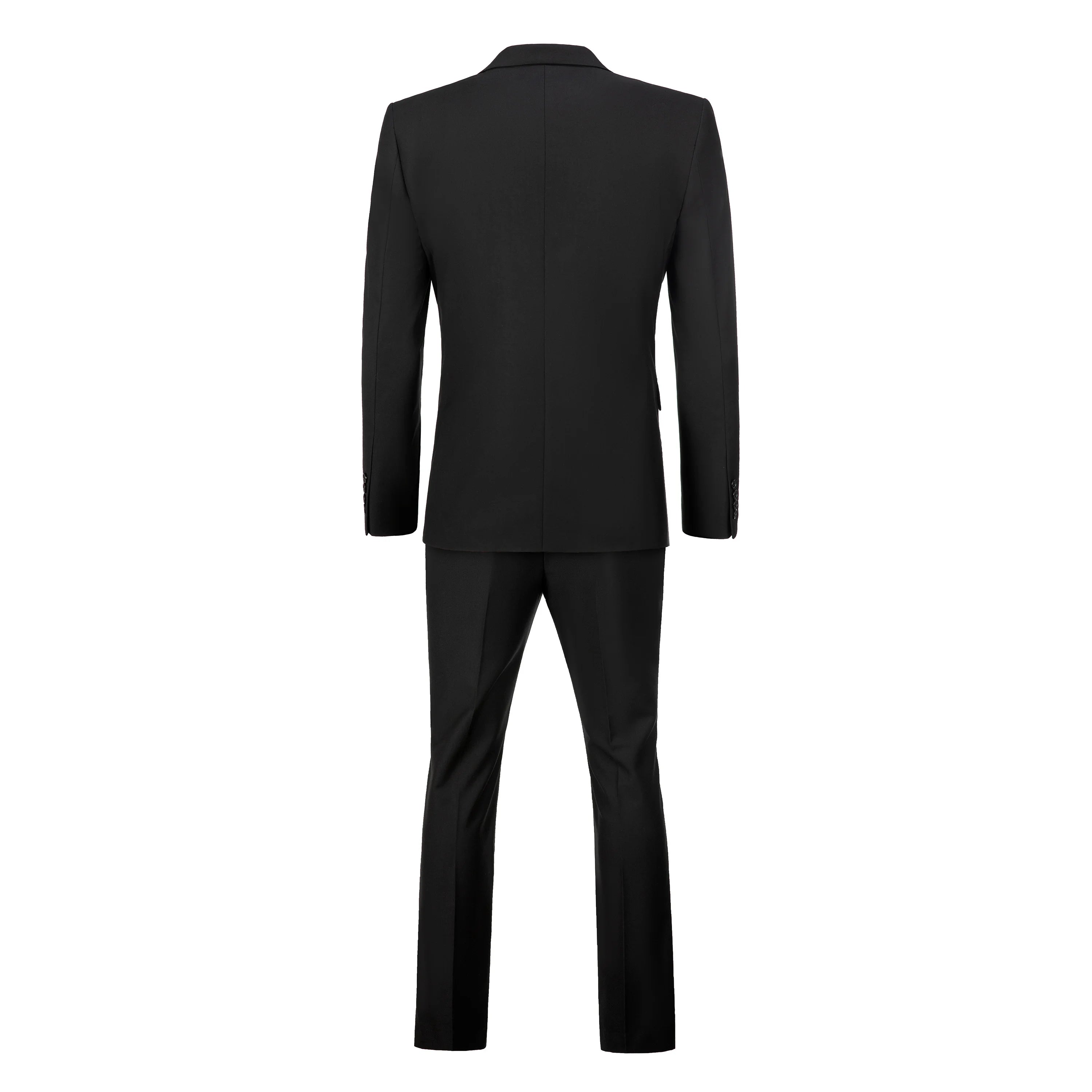 Men's 2-Piece Suits Classic Fit 2 Button Office Dress Suit Jacket Blazer and Pants