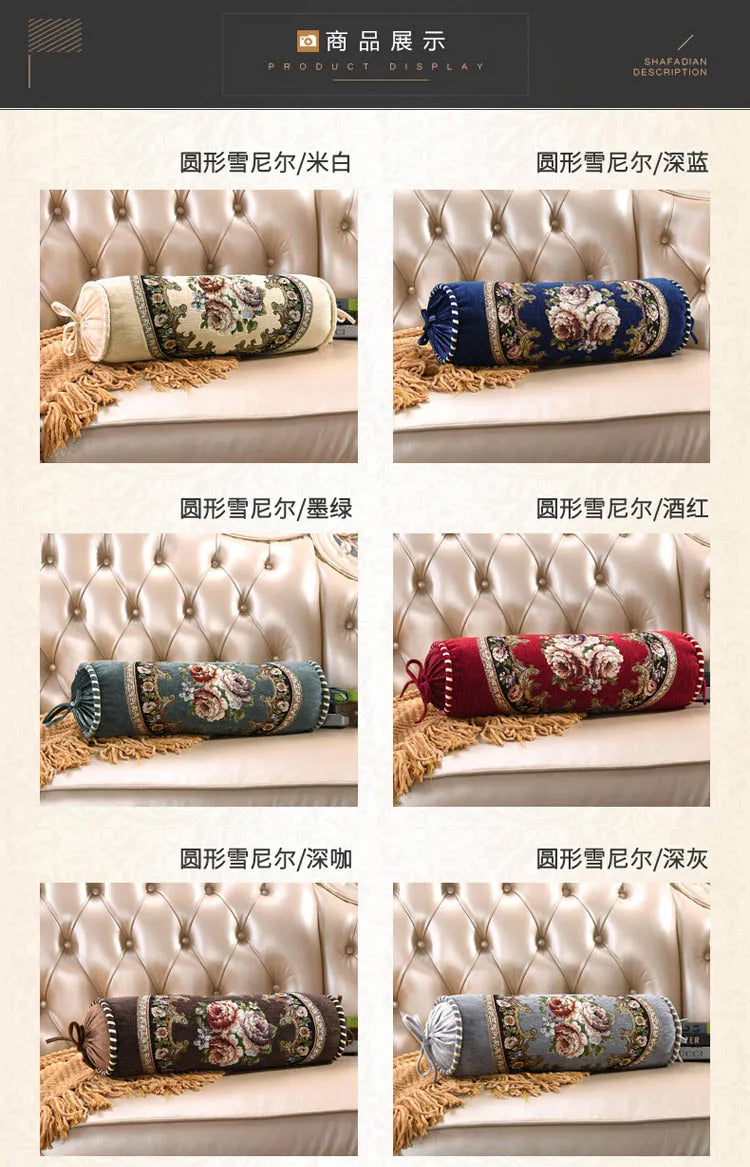 Fundas de almohada cilíndricas europeas para caramelos, fundas de almohada para el cuello para adultos, fundas de cojín de trigo sarraceno, funda de almohada cervical ortopédica