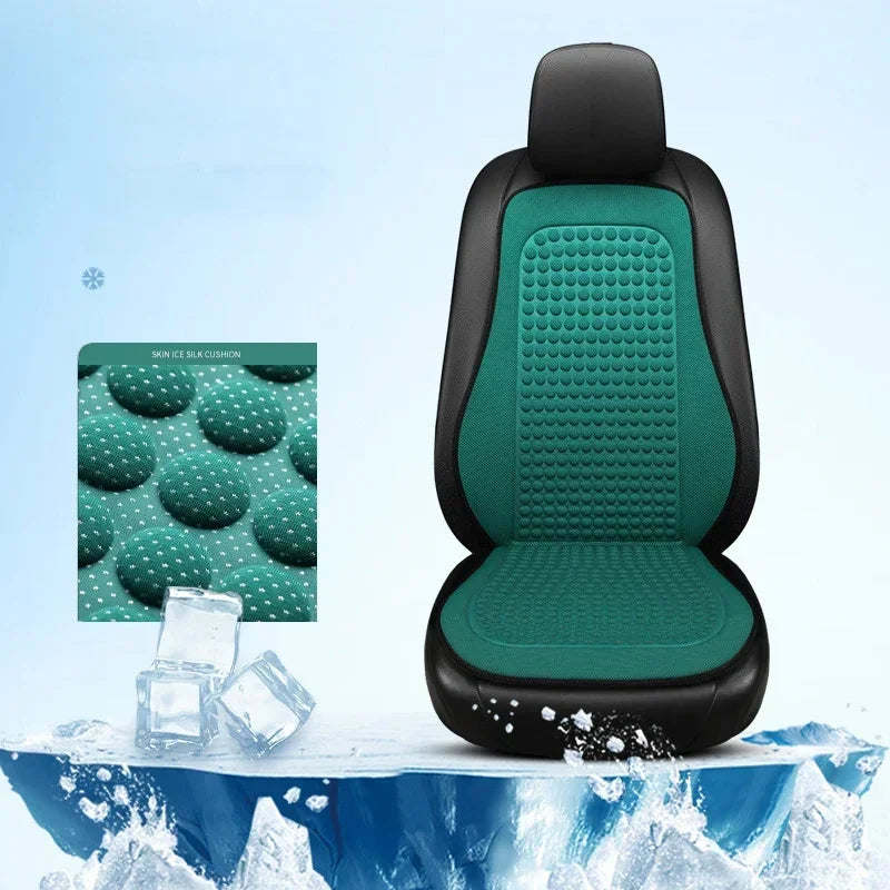 Universal Car Seat Cushion Cover Ice Silk Breathable Summer Cool Auto Cushion Vehicle Backrest Car Interior Accessories
