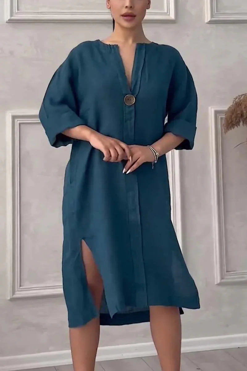 Y2k Long Sleeve Linen Maxi Dress Women Summer Summer Casual Solid Color Party Loose Long Dresses Elegant Vestidos
