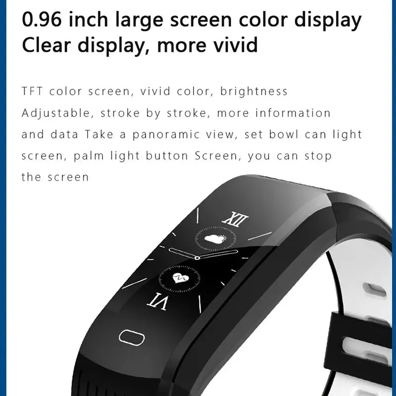 New Smart Bracelet Fitness Watch Connected Wristband Heart Rate Monitor Sleep Tracker Pedometer Band Men Women Smartwatch