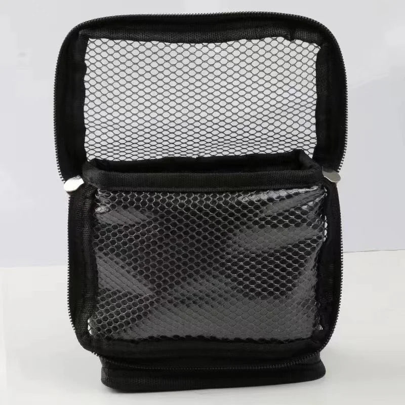 Makeup Brushes Storage Bag Stand Cosmetic Bag Net Zipper MakeupTools Storage Pouch Eyebrow Pencil Organizer Women Toiletry Bag