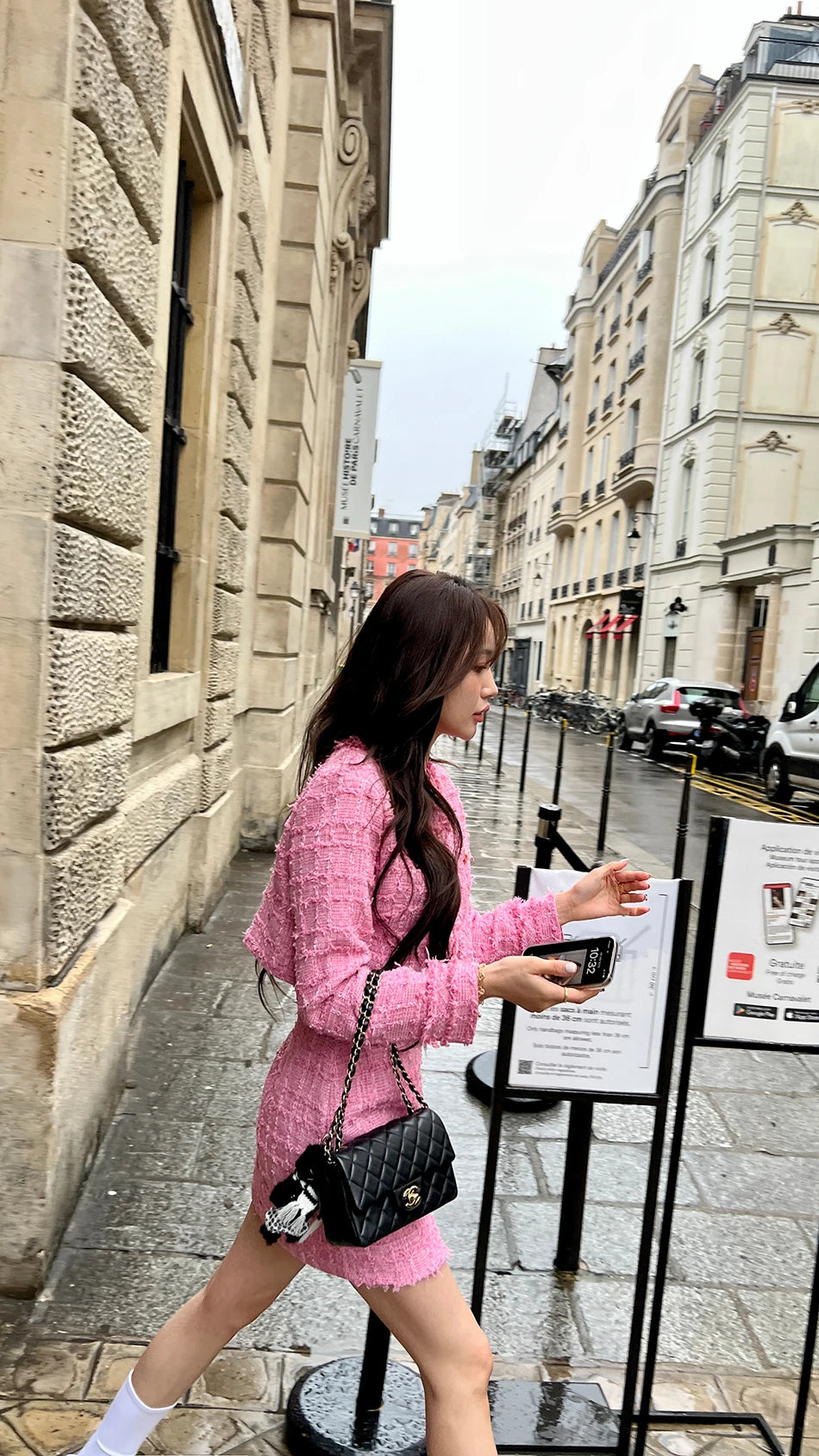 Trajes De Mujer Conjunto 2 Piezas Elegantes Fashion Autumn and Spring Casual Women Regular Fit 2 Piece Blazer and Skirt