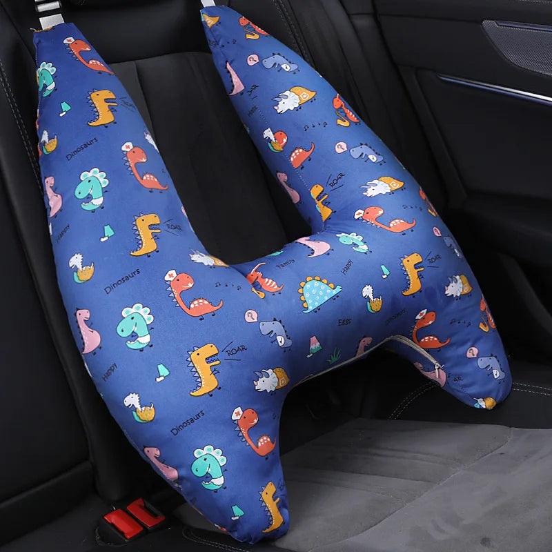 Almohada ergonómica para dormir en el coche para niños pequeños, con certificación de seguridad, soporte universal para el cuello para viajar