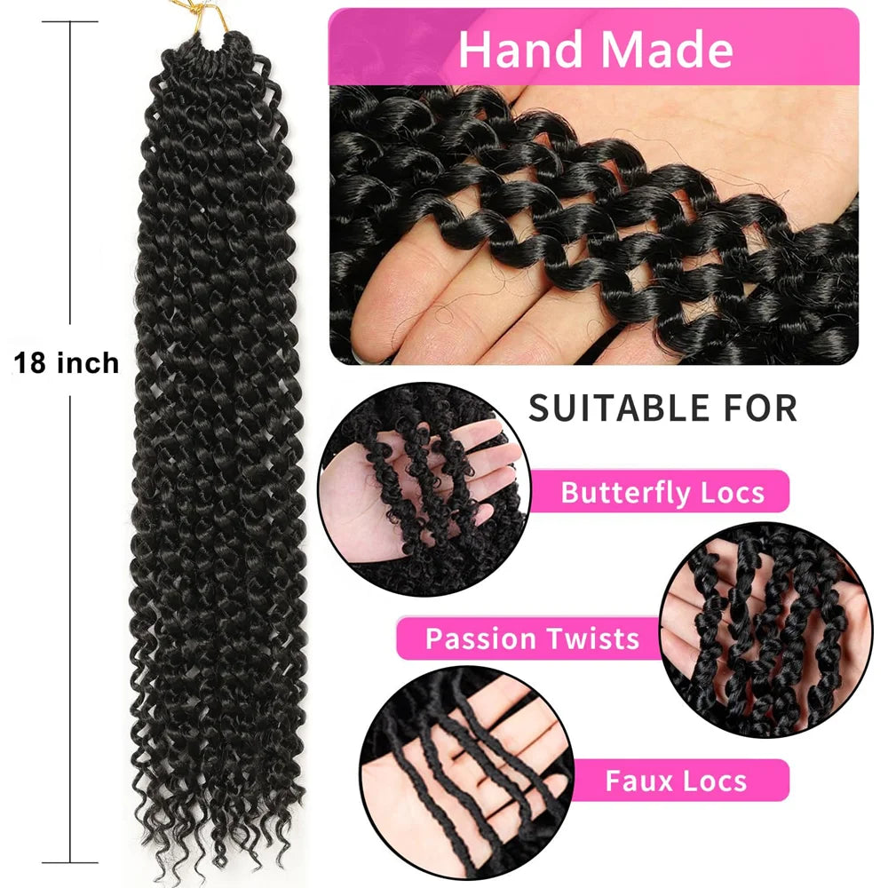 Cabello de ganchillo tipo Passion Twist