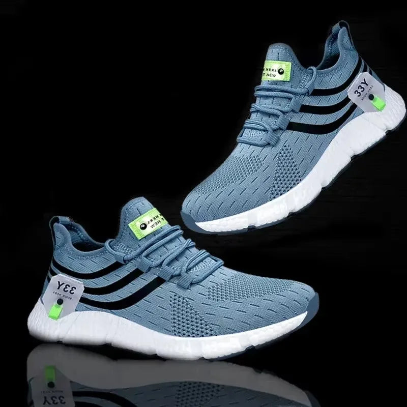 Men's Walking Shoes with Comfortable  Fashionable Grid Design Versatile Lightweight Breathable Anti Slip Outdoor Training Shoes