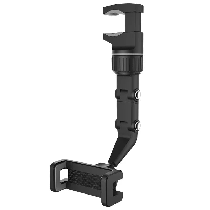 Soporte de Teléfono para Coche en Espejo Retrovisor, Soporte de Teléfono Giratorio 360°, Soporte de GPS Universal para Coche para Todos los Smartphones