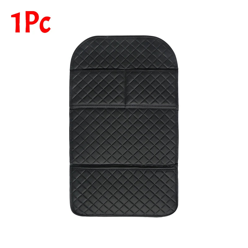 Kcimo Car Anti Kicks Pad Storage Mat PU Leather Universal Seat Back Leather Protector Cover Waterproof Backseat Child Kick Mats
