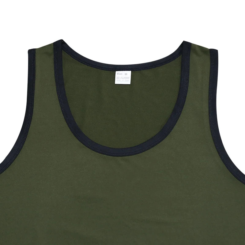 24 European and American cross-border new trendy American vests are worn inside slim casual sports men's summer base color-block