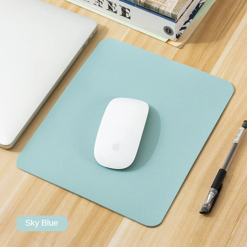 Small PU mouse pad Non-Slip Gaming Desktop Leather Mouse Pad Waterproof Anti-Scratch Easy To Clean Mat For PC Laptop Desktop