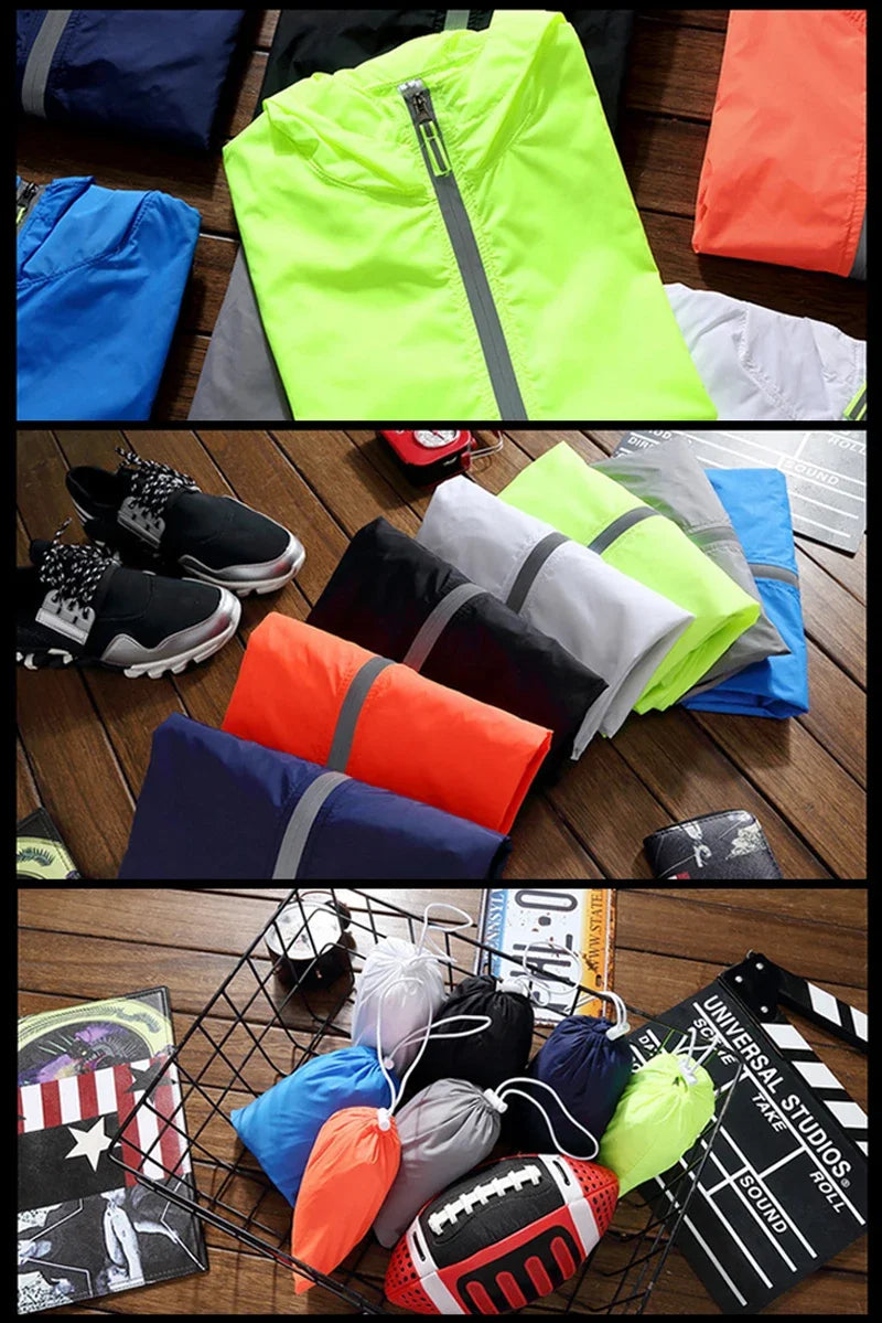 Men's movie umbrella, reflective thin jacket, sunscreen, skin, hooded windbreaker, pilot sports jacket, beach, bicycle, pilot, l