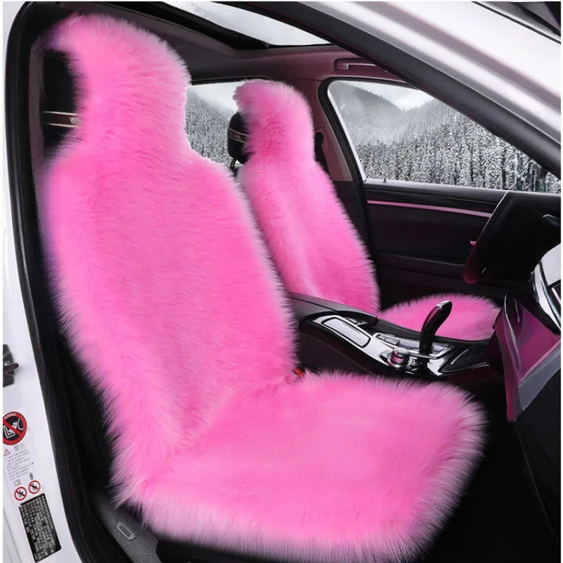 Plush Faux Sheepskin Car Seat Cover