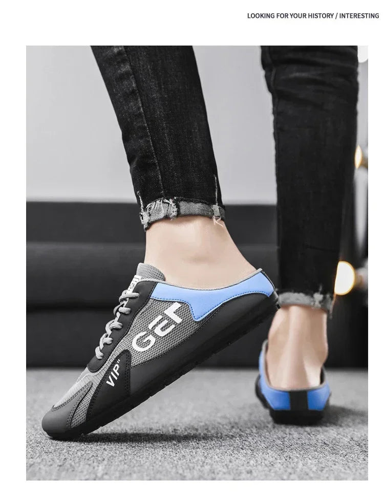 Summer Slippers for Men Trendy Men's Flat Bottom Casual Shoes Soft Sole Support Shoes Men's Sneakers Zapatos De Hombre