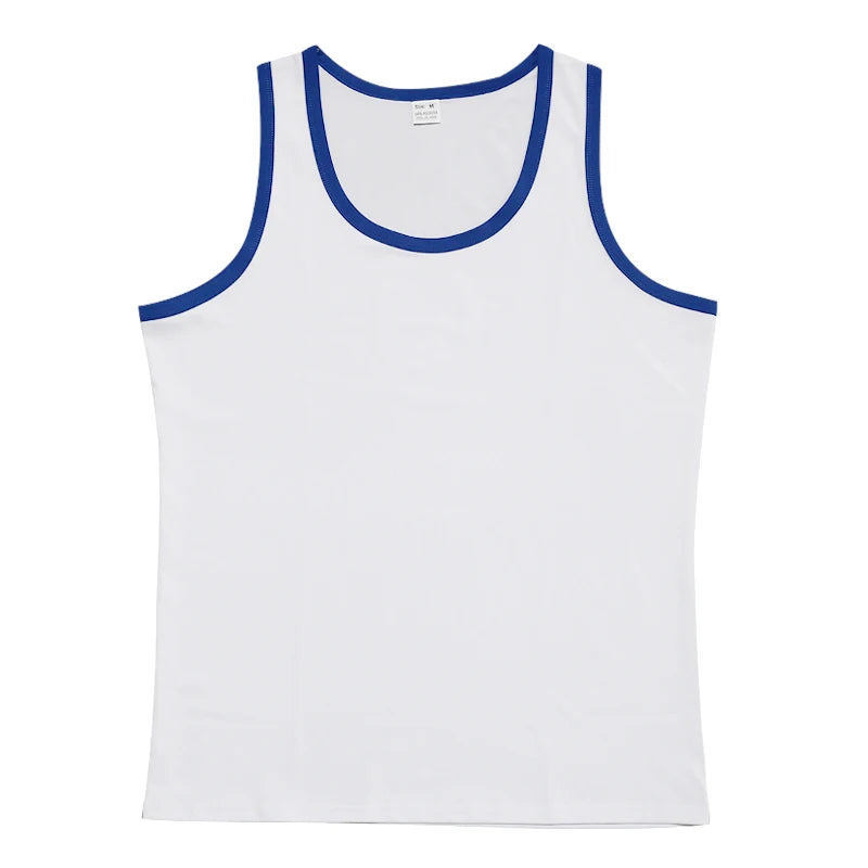 24 European and American cross-border new trendy American vests are worn inside slim casual sports men's summer base color-block