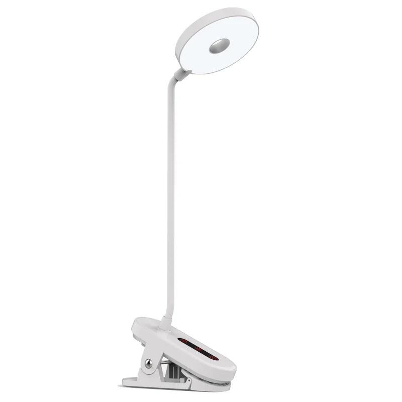 Lámpara de Escritorio LED de Lectura, Lámpara de Escritorio Portátil, Luz de Mesa con Carga USB, Atenuación Táctil, Protección Ocular para Estudiar, Iluminación para Habitación u Oficina