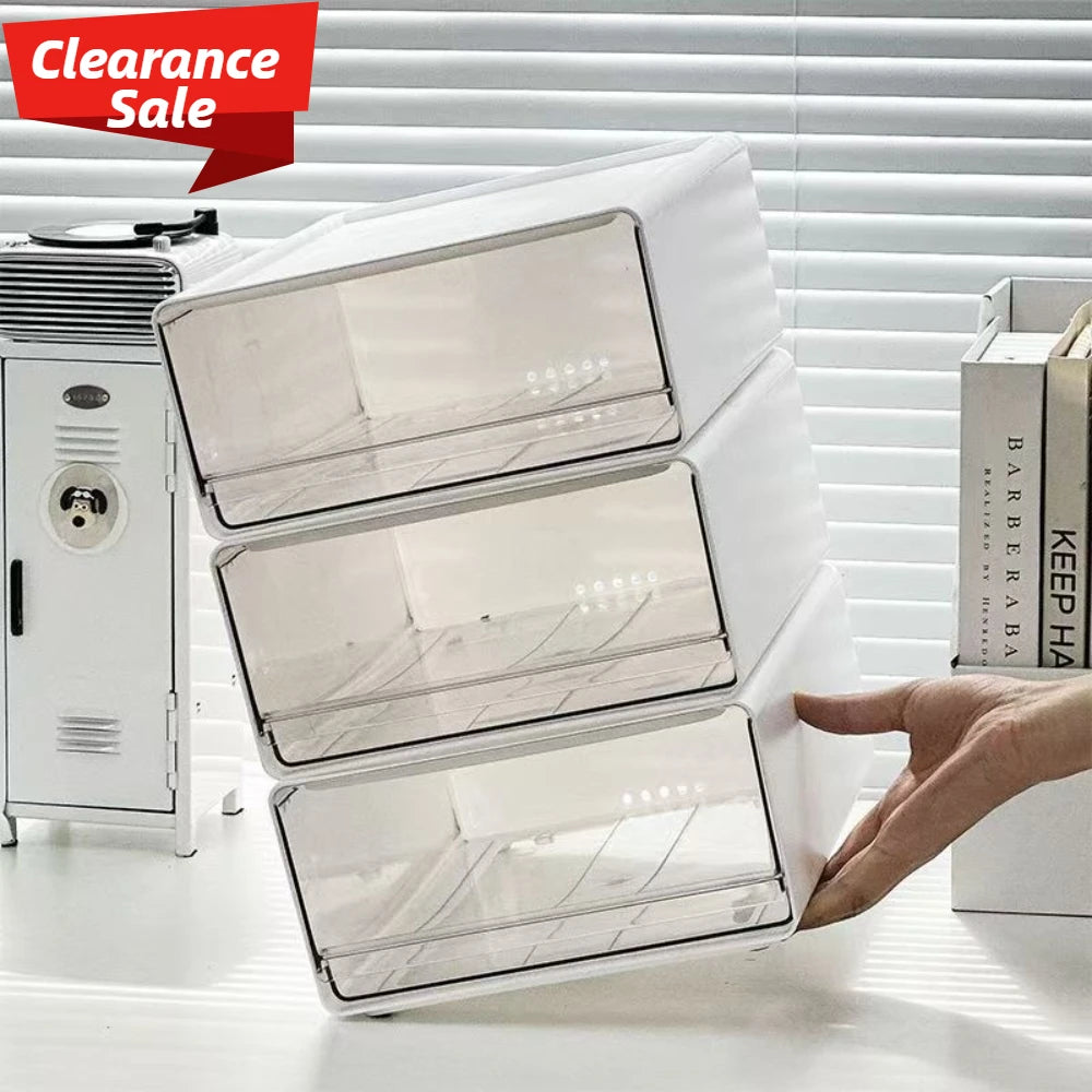 Desktop Organizer Drawer Makeup Storage Box Stationery Finishing Organizer Box Dormitory Desktop Organizer Cabinet  Dustproof