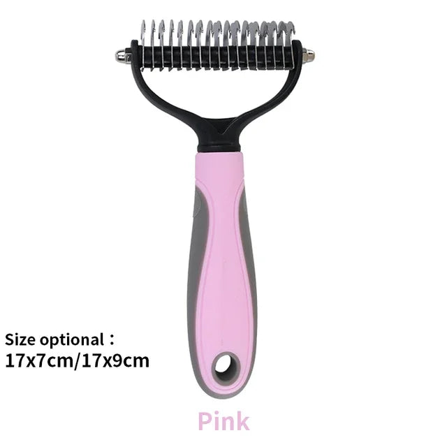 Dog Cat Hair Removal Comb Cats Brush Grooming Tool Puppy Hair Shedding Trimmer Combs Pet Fur Trimming Dematting Deshedding Brush