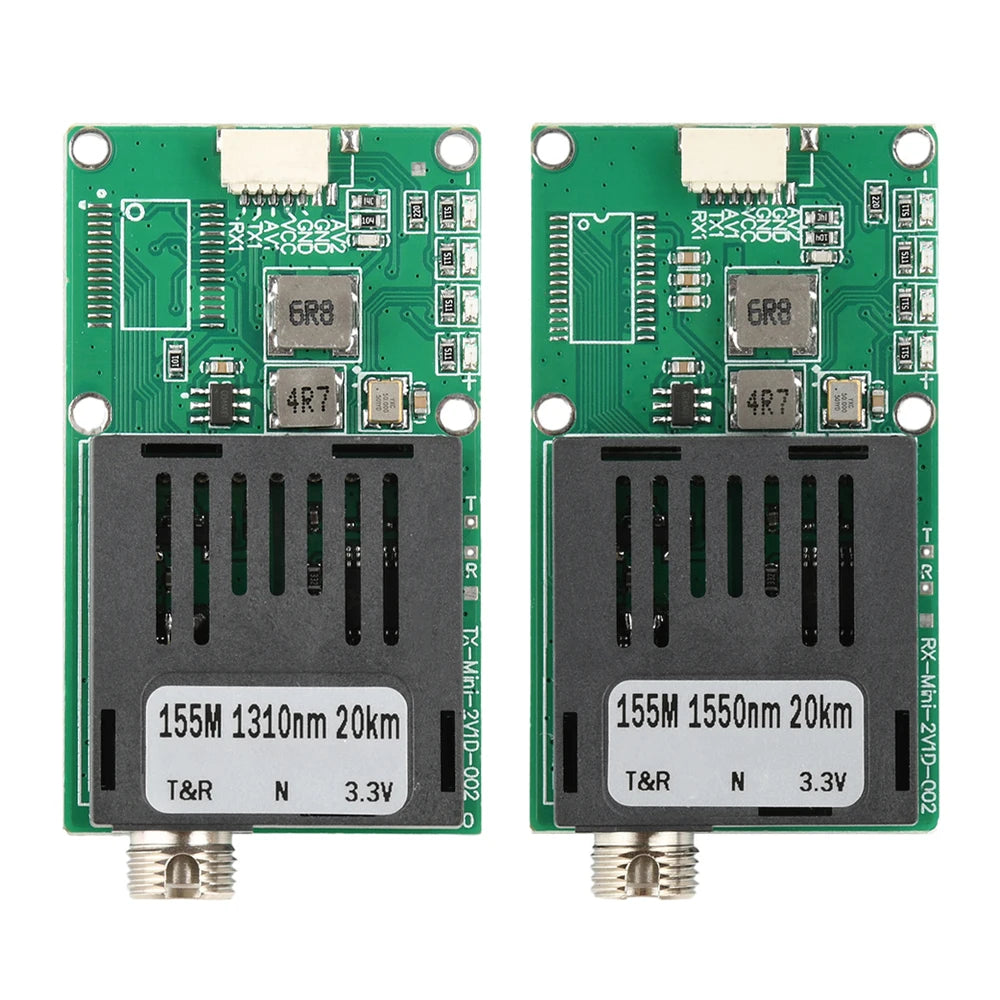 Dc 5.5-26V Ttl Optical Transceiver Module Drone Fc Rx/Tx/Av/Vcc/Gnd Fiber Optic Module Terminal Equipment Optical Terminal