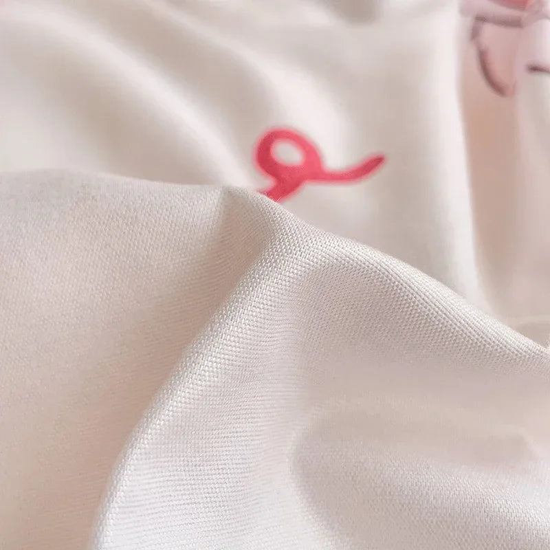 Juego de sábanas estilo dibujos animados para niños, juego de cama con estampado de conejo, transpirable, duradero, постельное белье 이불세트, juego de cama Queen/King