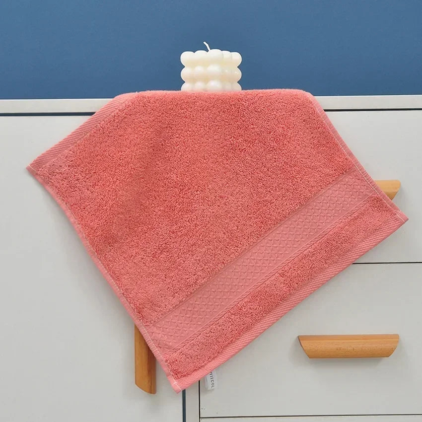 20 Colors Handkerchief Towels High Quality Cotton Small Towel Solid Color Soft Thick 34*34cm for Adults Kids Hand Towels toalhas