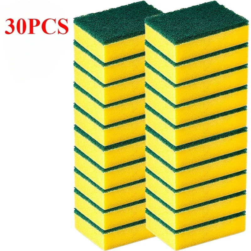 30/5 esponjas mágicas de limpieza, doble cara, reutilizables, trapos de cocina, estropajos para sartenes, ollas, lavavajillas, cepillo, herramientas de limpieza
