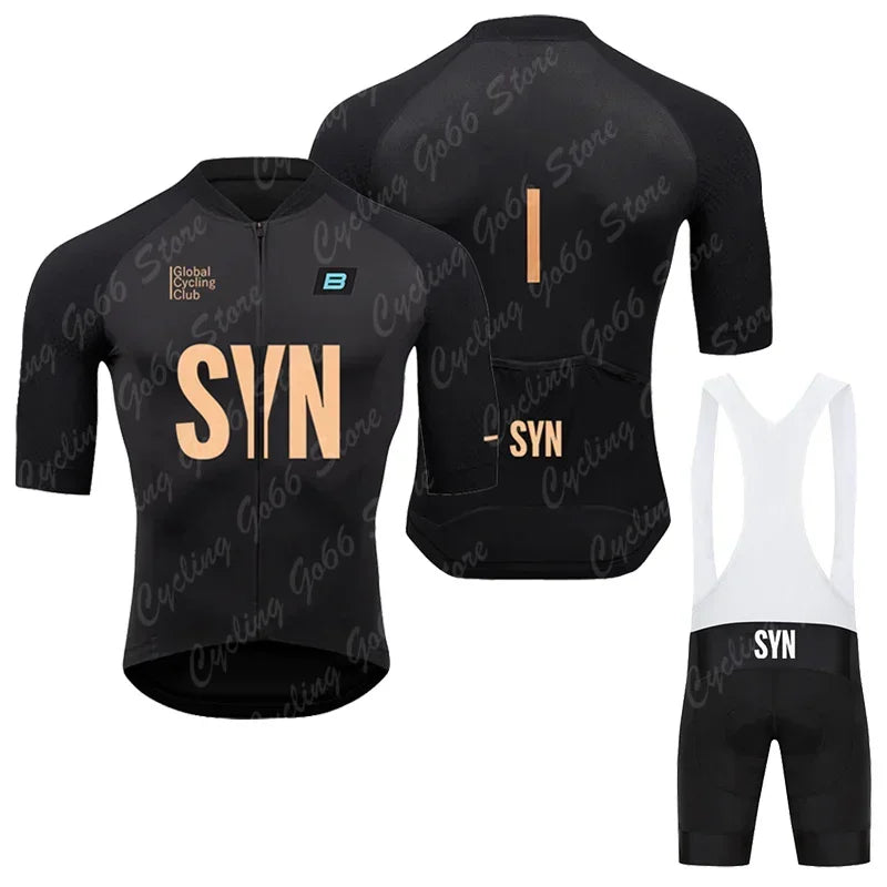 Men Summer SYN BIEHLER Cycling Jersey Set Breathable Racing Cycling Jersey Sport Mtb Bicycle Jersey Bike Cycling Clothing Suit