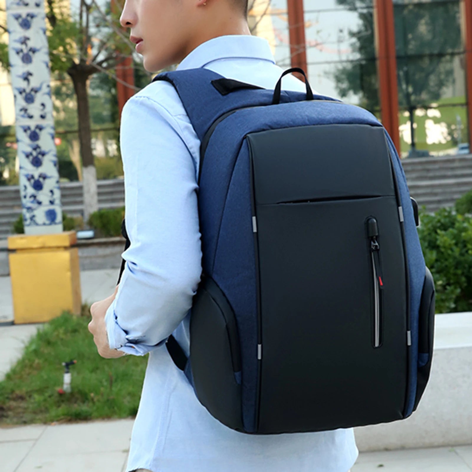 Laptop Backpack For 17 Inch Laptop Bag With USB Port Fashion Waterproof Backpacks One Bag for All Outings, for Men & Women