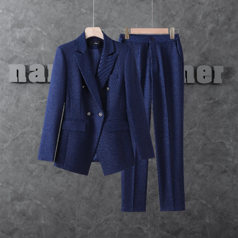 Women's Professional Suit Pantsuits, Highest Temperament to Make You Unique, Autumn and Winter Fashion, New