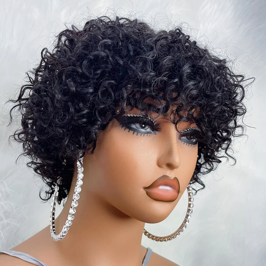 Rose Curly Pixie Wig