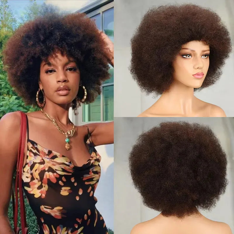 Short Kinky Curly Wear & Go Wig