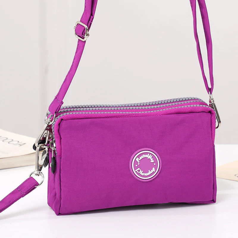 Fashion Zipper Phone Wallet Crossbody, Travel 3-in-1 Zipper Wallet