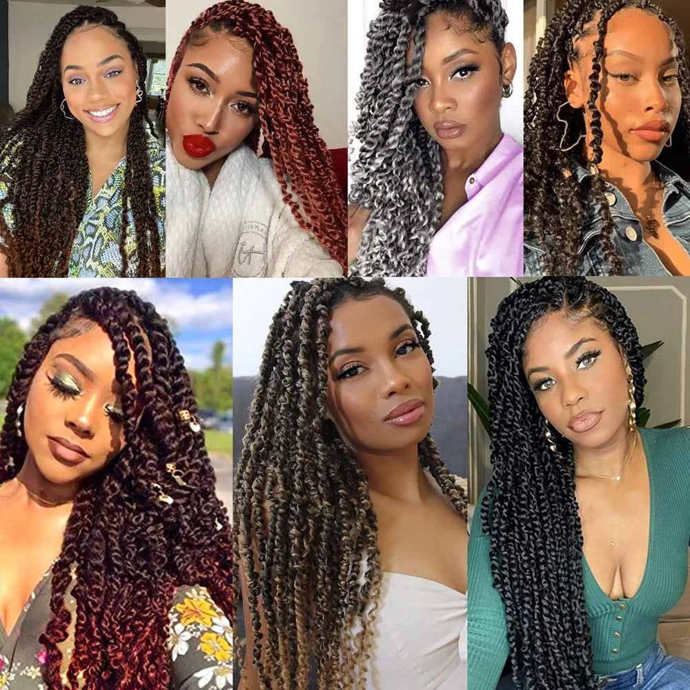 Cabello de ganchillo tipo Passion Twist