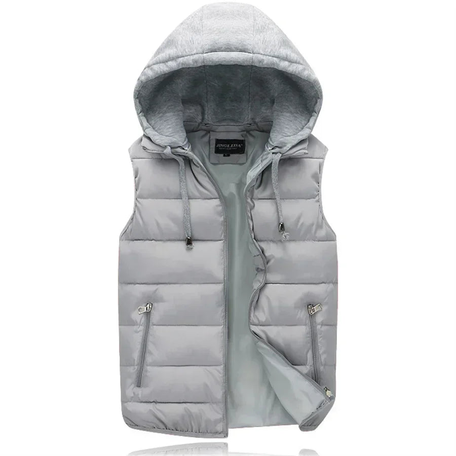 Men’s Hooded Padded Vest – Warm, Stylish & Perfect for Winter